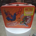 Neca 2001 The Amazing Spider-man With Green Goblin Metal Lunch Box thermos Rare 