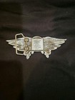 Vintage Harley Davidson Skull Belt Buckle With Rhinestone Detail Rare