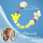 Dummy Clip Baby Boys Girls Pacifier Soother Chain Holder Strap Clips Silicone