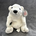 Vintage Coca Cola 1997 Bean Bag Plush Polar Bear With Bottle