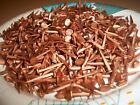 100-vintage 3 4    Long Solid Copper Tacks Sharp Points 1 4    Wide Flat Head N o s