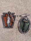 Vintage Chambersburg Pa Stained Glass   Pewter Christmas Ornament  Lot