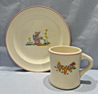 Mary Mary Quite Contrary  2 Pc Childs Dish Set   Plate   Mug   Vintage England