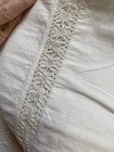 Vintage Pillowcase  With Tatting Ecru Beautiful Hand Work