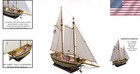 Wood Model Ship Kit - 17 Inch Scow Schooner With Detailed Instructions Included