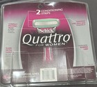 Schick Quattro Razor Shaver 1 Handle   9 Cartridges Fast Shipping