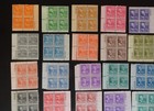 Scott  803-834 Mint Nh 1938 Presidential Series Plate Blocks Complete Set   jl21