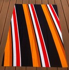 Vtg Mcm Screen Print Fabric 36 x48  Diagonal Stripe Unsigned Op Art Wall Panel