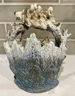 Vintage Wolf Couple Statue Figurine Sculpture