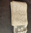 Beautiful Bobbin Lace Handmade Long Piece Great Netting