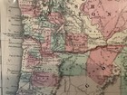 C  1861 Alvin J  Johnson Hand-colored Atlas Map Of Washington  Oregon And Idaho