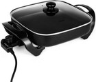 Caynel 12 Inch Nonstick Electric Skillet Frying Pan With Glass Lid