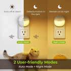 Plug In Night Light With Motion Sensor And Dusk To Dawn Sensor  Mini Warm White