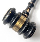 Vintage Wooden Gavel Greenbrier Cottages Virginia Souvenir White Sulphur Springs