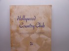 1936 Hollywood Country Club Gala Premiere Program  Hollywood  Florida