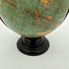 Vintage George F  Cram 9    Terrestrial World Globe On Metal Stand Usa Made