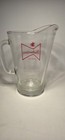 Vintage Budweiser Glass Beer Pitcher 9  Tall Very Heavy Retro Y2k Man Cave Bar