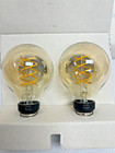Philips Hue 2-pack Dimmable Warm White Vintage Smart G25 Edison Bulb -free S h
