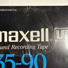 Maxell Ud Sound Recording Tape 35-90 Reel To Reel Tape - 1800ft New sealed Vtg