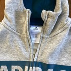 Adidas Youth Kids Gray blue Full Zip Hooded Track Jacket Size 6 7 Or120cm-boys