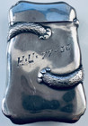 Used 2 Sides Snake Sterling 2 1 2  Vista Case Gorgeous Not Perfect Dings