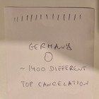 Top Germany Used Stamp Collection - 1400 Different Stamps In Lighthouse Album