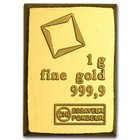 1 Gram Fine Gold Bar - Assayed  9999 Pure Fine Bullion - Random Mint make