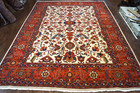 S- Antique Heriz Serapi Rug 7x10ft