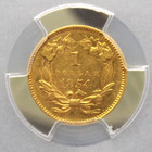 1854  1 One Dollar Gold Liberty  type 2  Pcgs Au50  050 About Unc Ecc c  Inc 