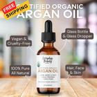 Organic Argan Oil   100  Pure  Cold-pressed  Unrefined   Usda Certified    