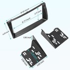 Double Din Aftermarket Radio Installation Dash Kit For 2003-2008 Toyota Corolla