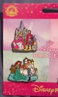 Disney Princess 4 Pin Set 2024 Aurora Rapunzel Jasmine Ariel Castles   Kings New