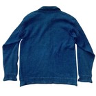 Michael Ross 90s Uk Made Indigo Cotton Zip Sweater S