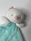 Carters Owl Security Blanket Baby Lovey Aqua Teal Blue Plush