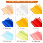 Colored Vellum Paper 8 5 X 11  Cridoz 9 Colors Transparent Clear Vellum Paper
