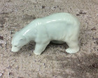 Vintage Lot Polar Bear Set 4 Adult And 3 Babies Germany Ceramic
