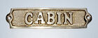 Set Of 2 Handmade Brass Cabin Plaques Nautical Ship Boat Beach Door Wall Decor