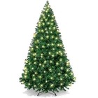 6 Ft Pre-lit Christmas Tree 1000 Branch Tips 250 Lights Hinged Design Durable