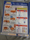 Waffle House Laminated To-go Menu 2024 Blue Menu Used