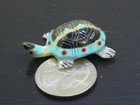 Mini Turtle Tortoise Zuni Fetish By  Andrew Quam  Native American Indian Carving