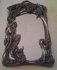Art Nouveau Veronese Fairy Mirror Or Frame Cold Cast Bronze 11 25  X 7 5 