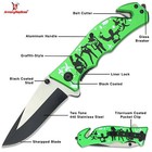 Force Stiletto Spring Open Assisted Tactical Folding Pocket Knife Glass Breaker