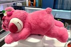 Cute Pink Bear Plush Toy Strawberry Style Stuffed Pillow Soft Doll Gift 30cm