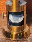 Vintage Microscope Brass Incomplete With Wooden Box  228 