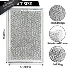 Microwave Grease Filter Replacement 5-1 8  X 7-5 8  Compatible With 2 Pack 