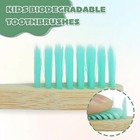 6 Pack Eco-friendly Bamboo Toothbrushes For Kids - Extra Soft Bristles