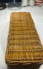Vintage Rectangular Wicker Basket