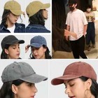 Baseball Cap Washed Cotton Adjustable Hat Polo Style Solid Plain Blank Dad Mens