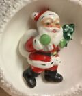 Vintage Relpo Snowball Santa Christmas Tree Diorama Planter
