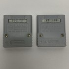 Lot Of 2 Official Nintendo Gamecube Memory Card 59 Blocks Dol-008 Genuine Oem